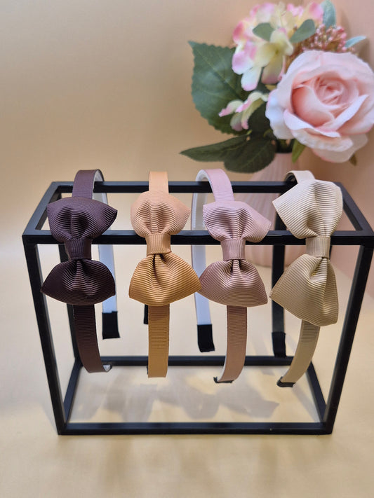 Haarreif mit Schleife in verschiedenen Farben