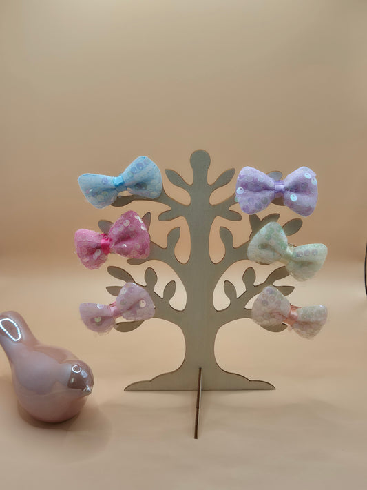 Haarklammer Pailletten Schleifen