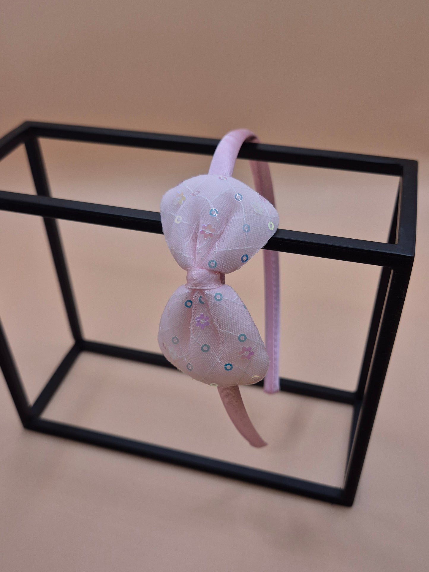 Pailletten Haarreif Schleife