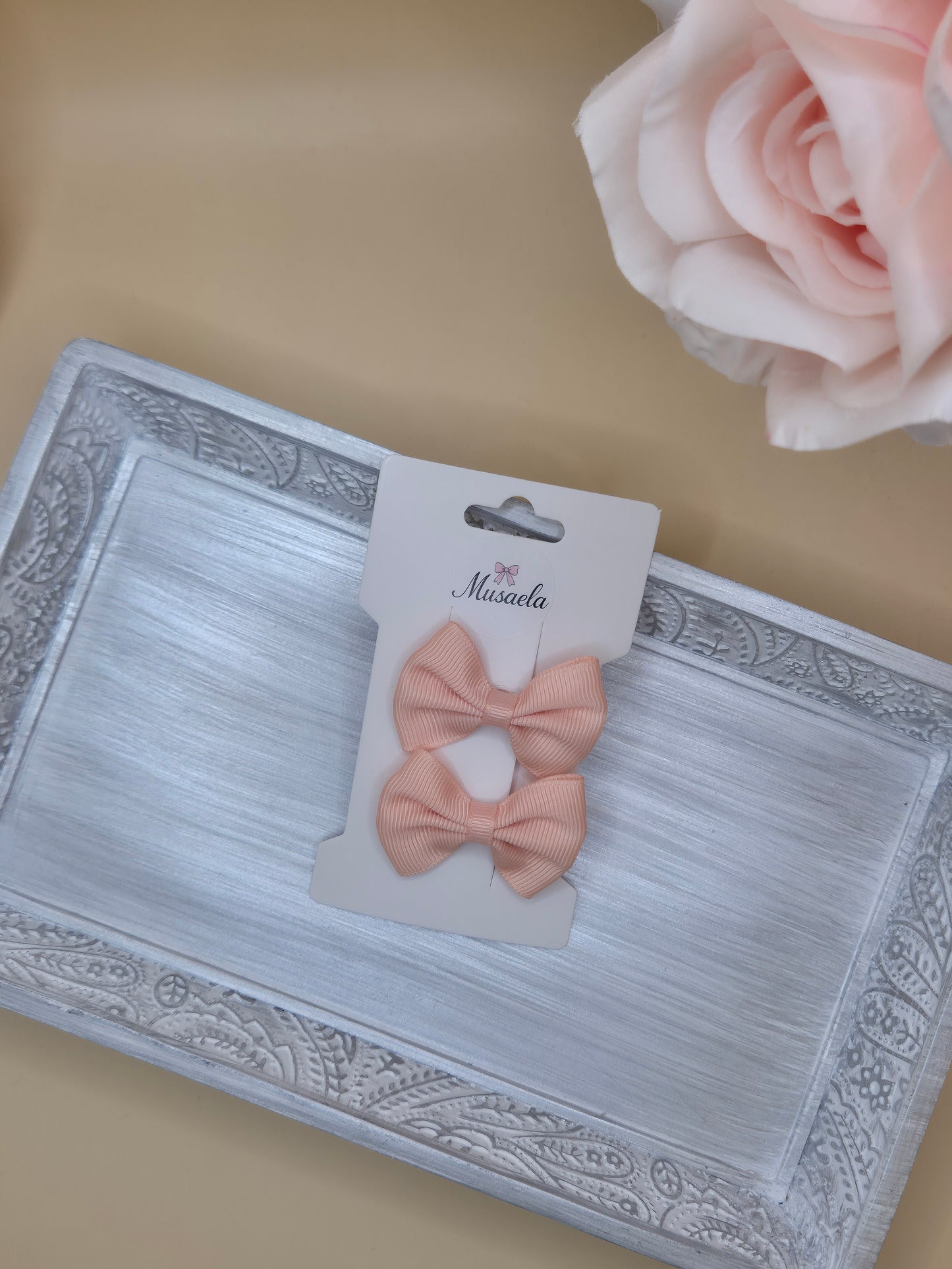 2er Set Haarspange mit kleiner Schleife