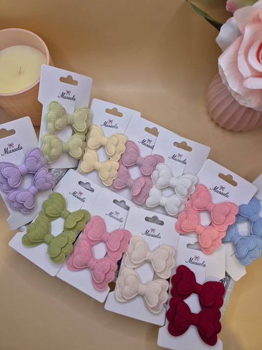 2er Set Haarspangen mit Schmetterlingsform