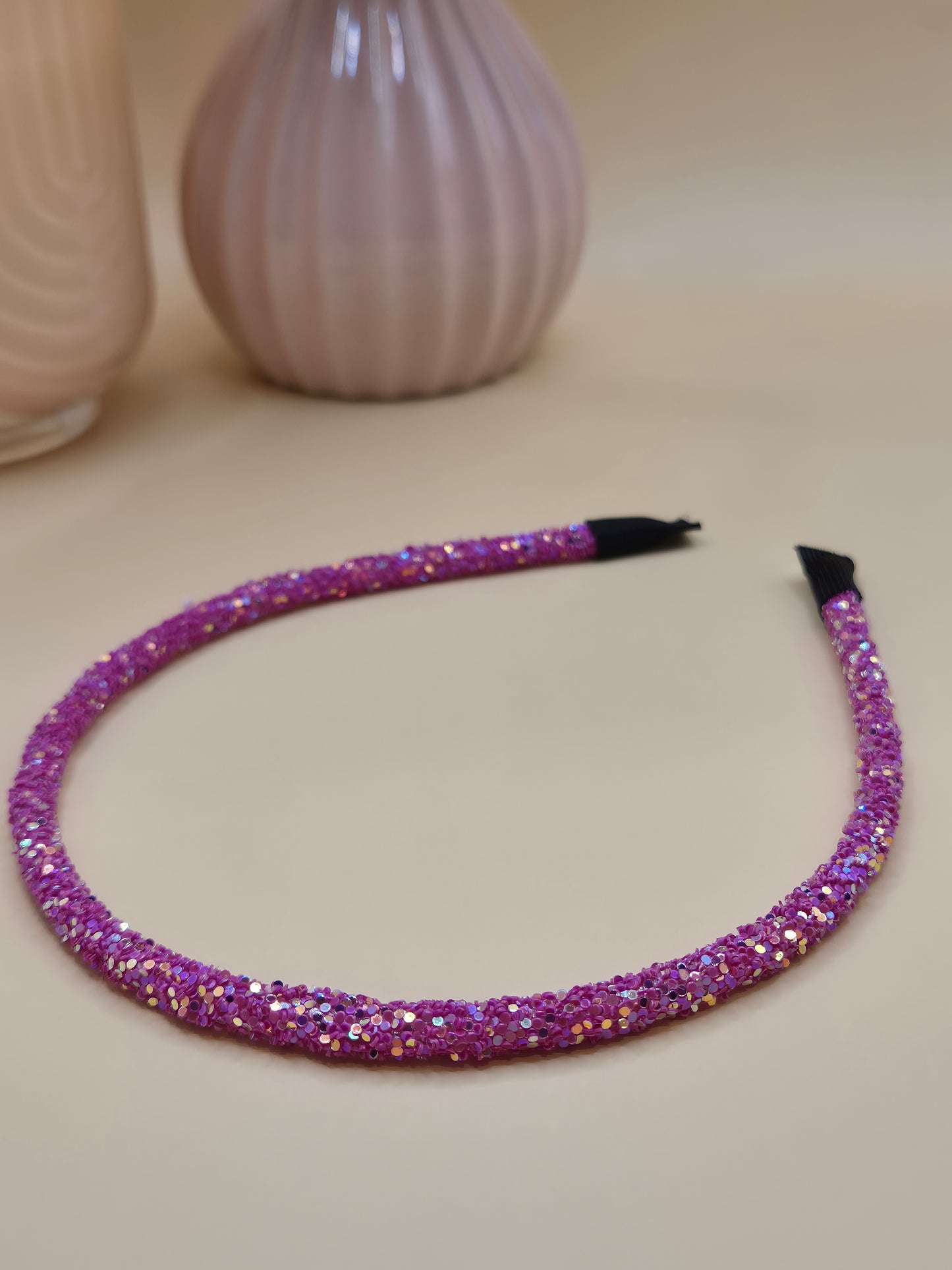 Haarreif mit groben Glitzer