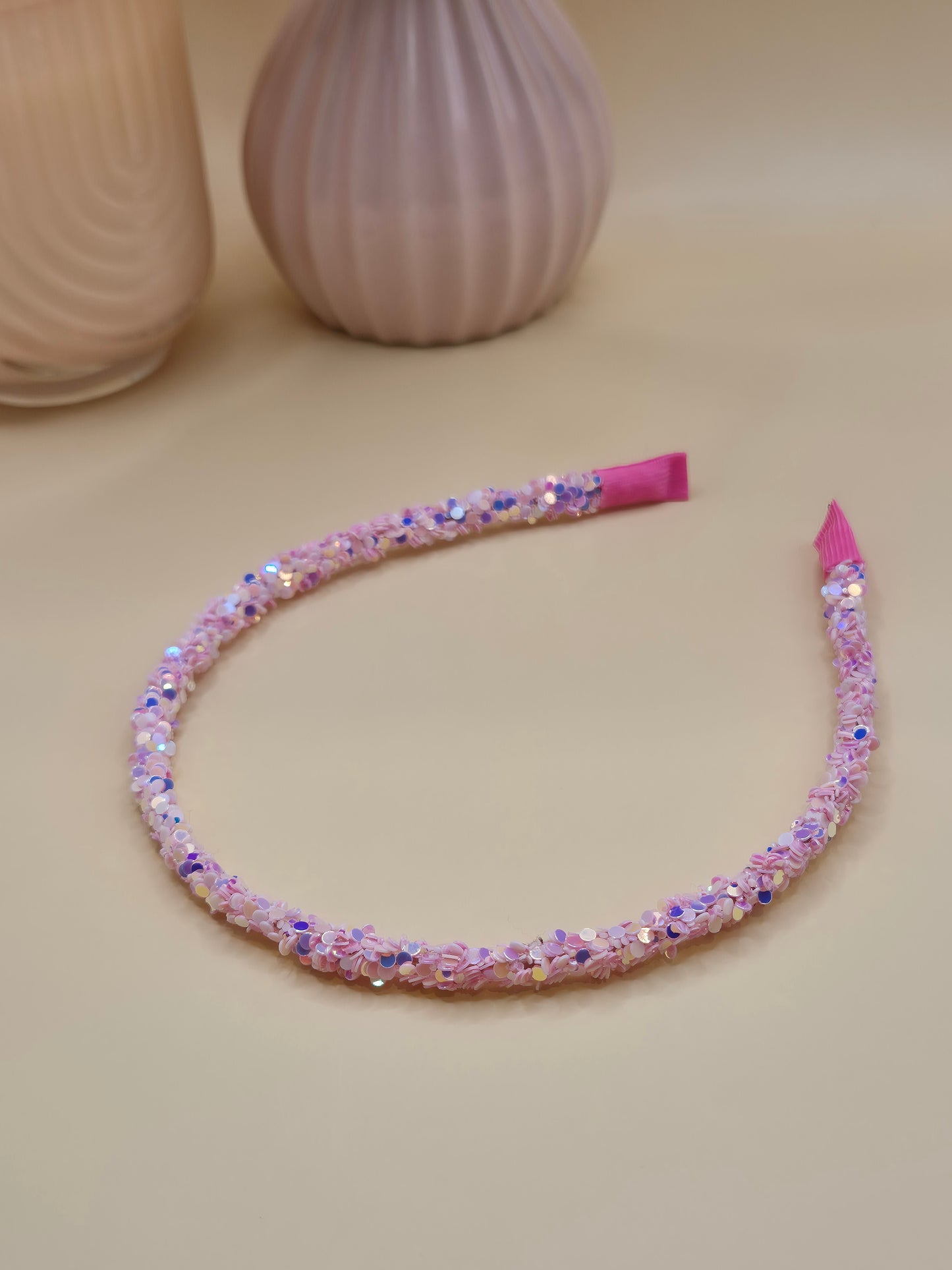 Haarreif mit groben Glitzer