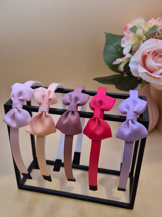 Haarreif mit Schleife in verschiedenen Farben