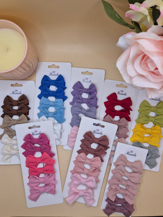 Haarspangen Sets Schleife in verschiedenen Farben