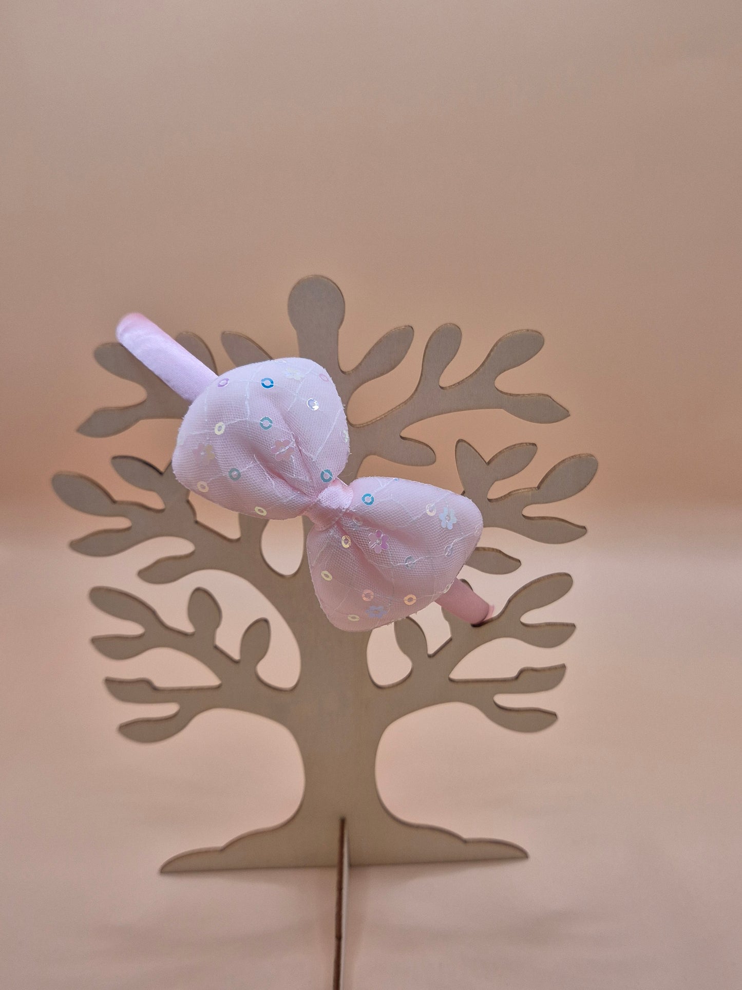 Pailletten Haarreif Schleife