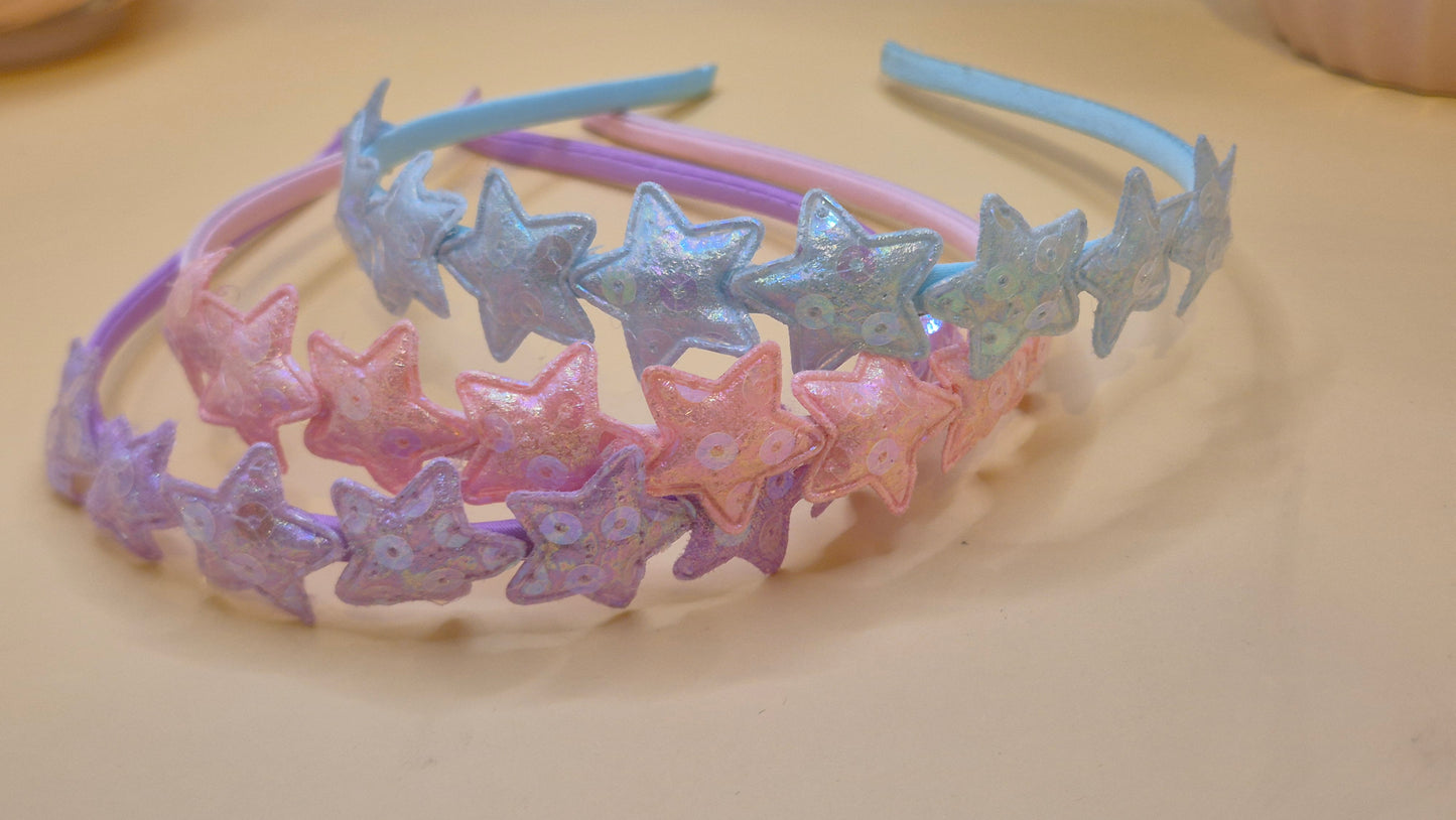 Haarreif mit Stern Pailletten