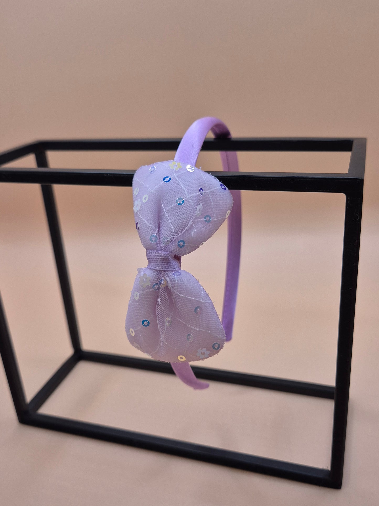 Pailletten Haarreif Schleife