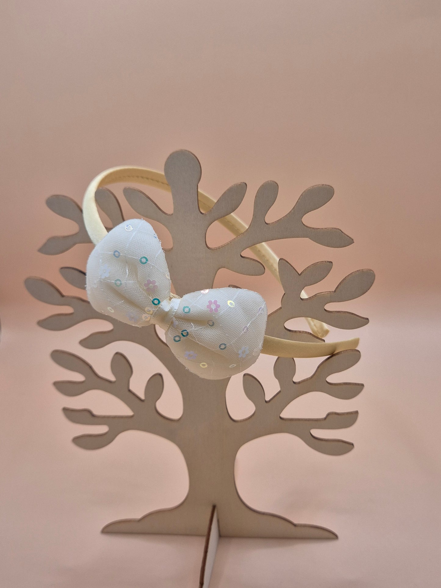 Pailletten Haarreif Schleife