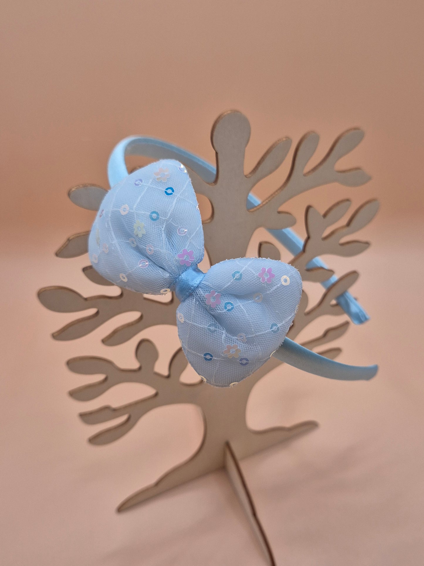 Pailletten Haarreif Schleife