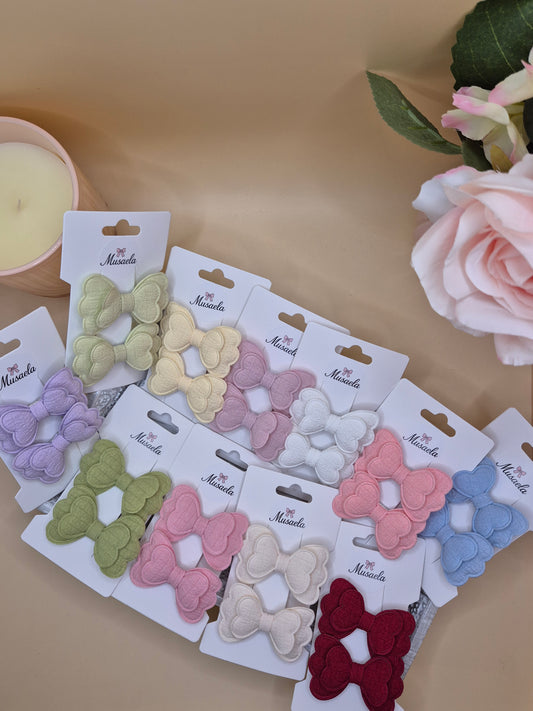 2er Set Haarspangen mit Schmetterlingsform