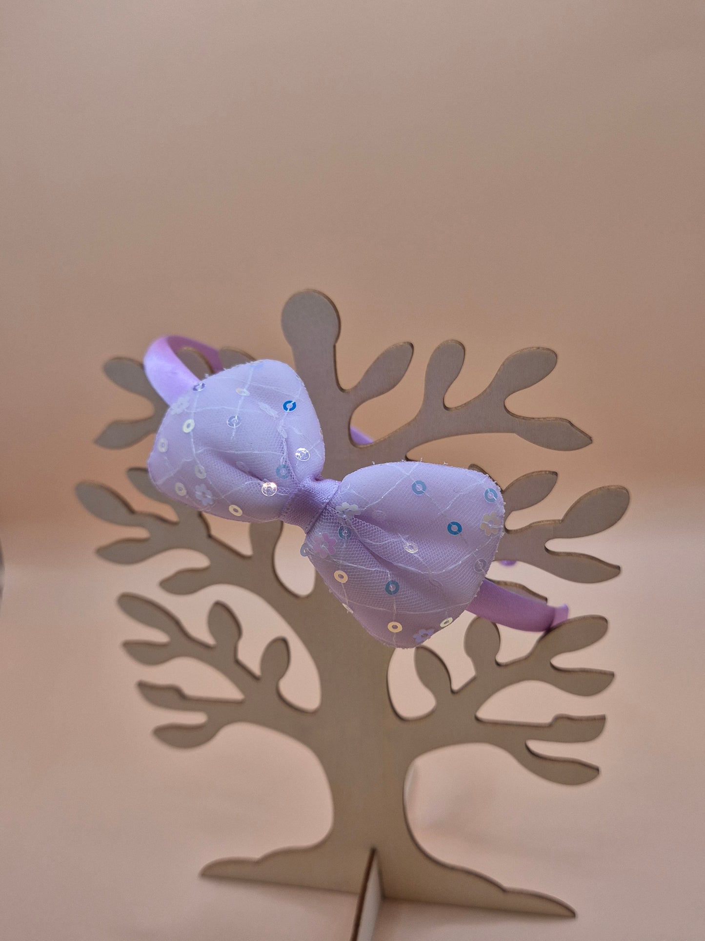 Pailletten Haarreif Schleife