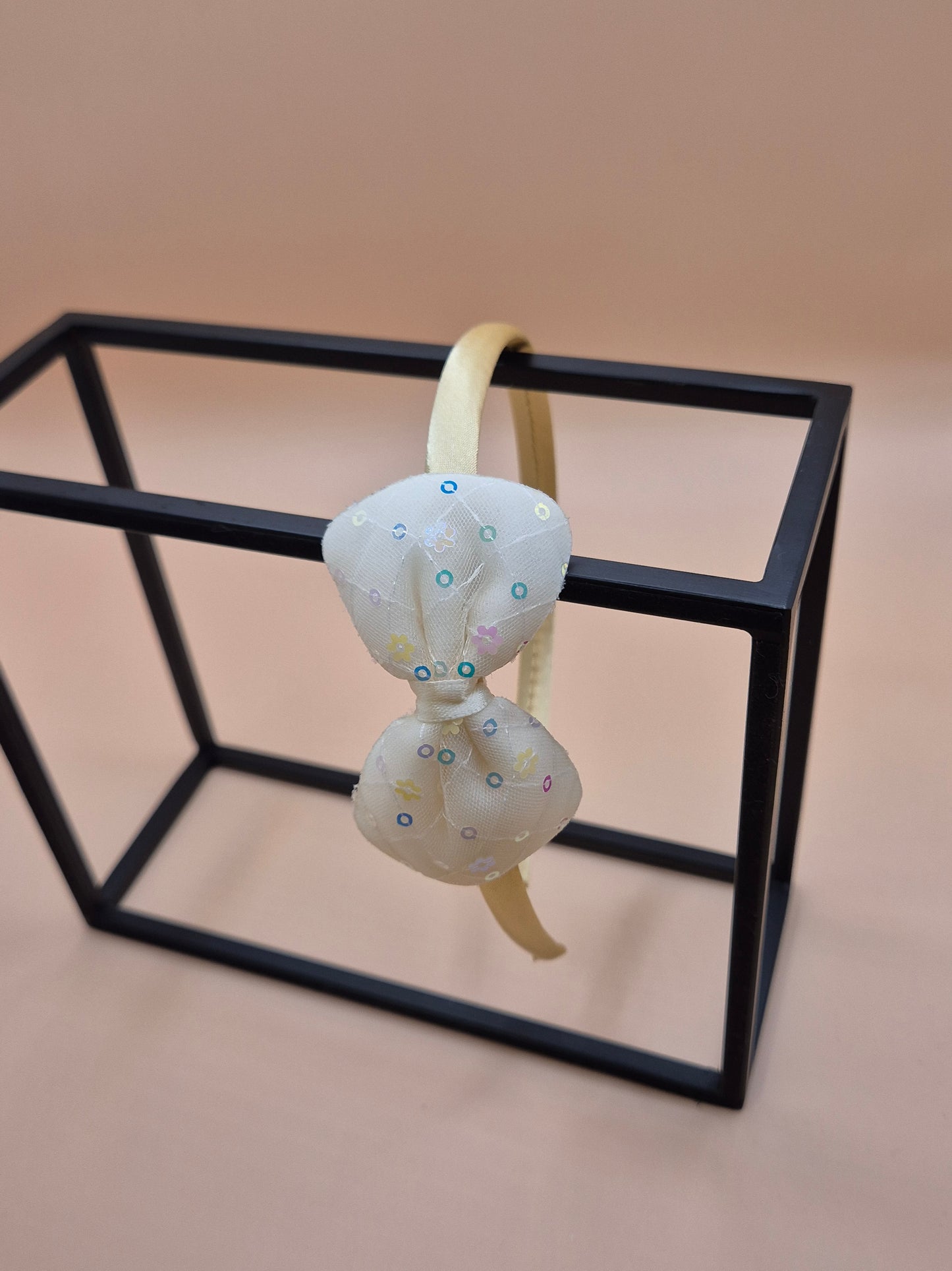 Pailletten Haarreif Schleife