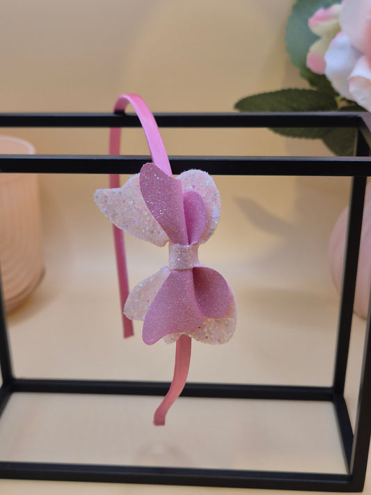 Haarreif mit schönem Glitzer Schmetterling