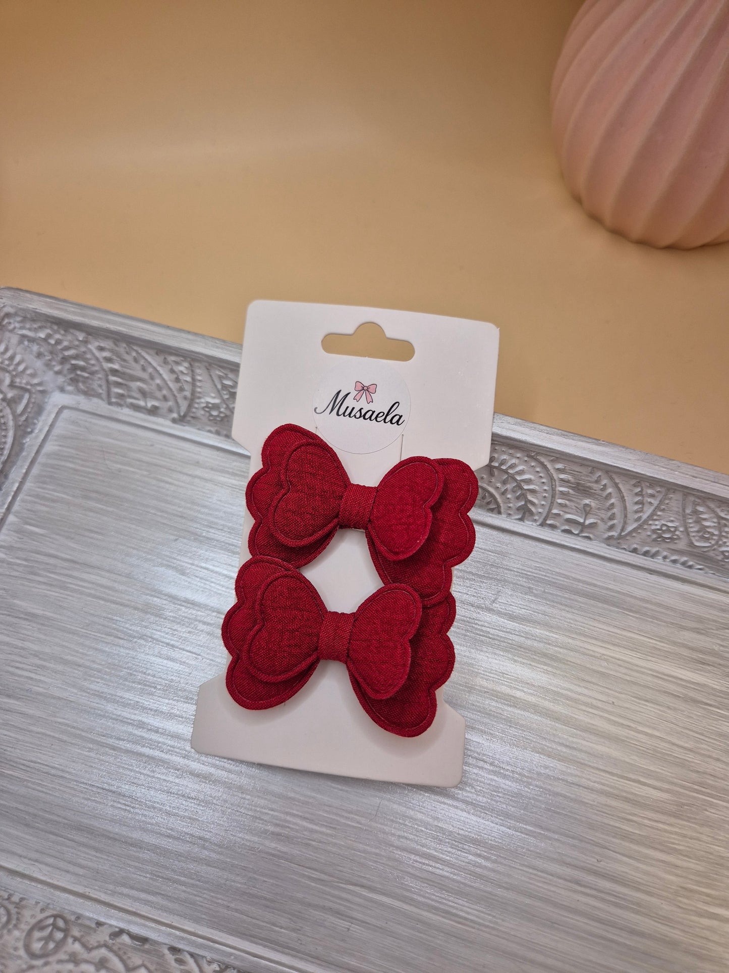 2er Set Haarspangen mit Schmetterlingsform