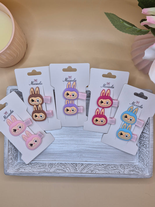 2er Haarspangenset Labubu