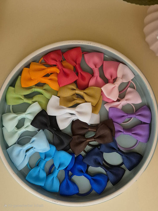 Wunderschöne 2er Set Haargummis mit Schleife