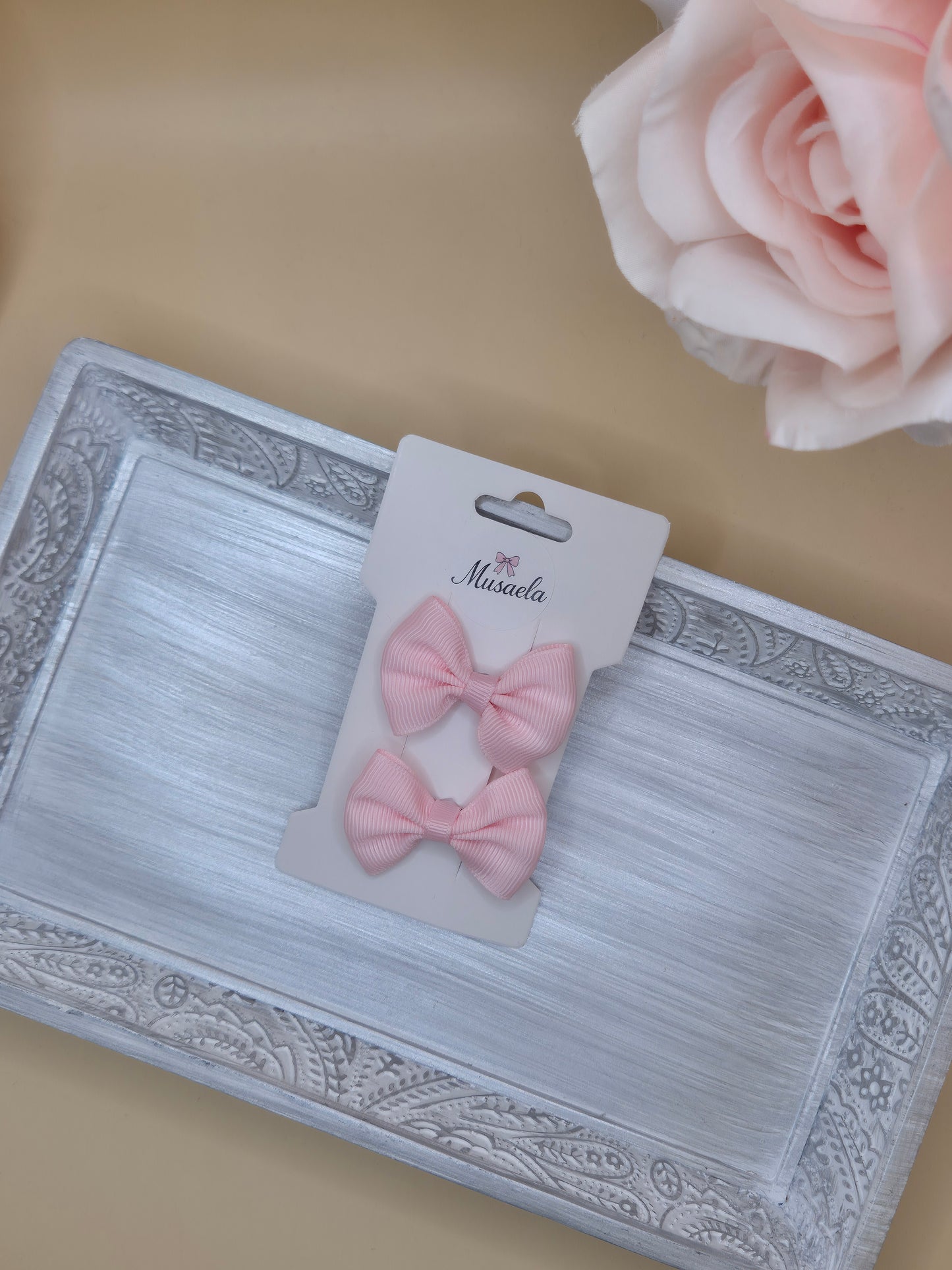 2er Set Haarspange mit kleiner Schleife