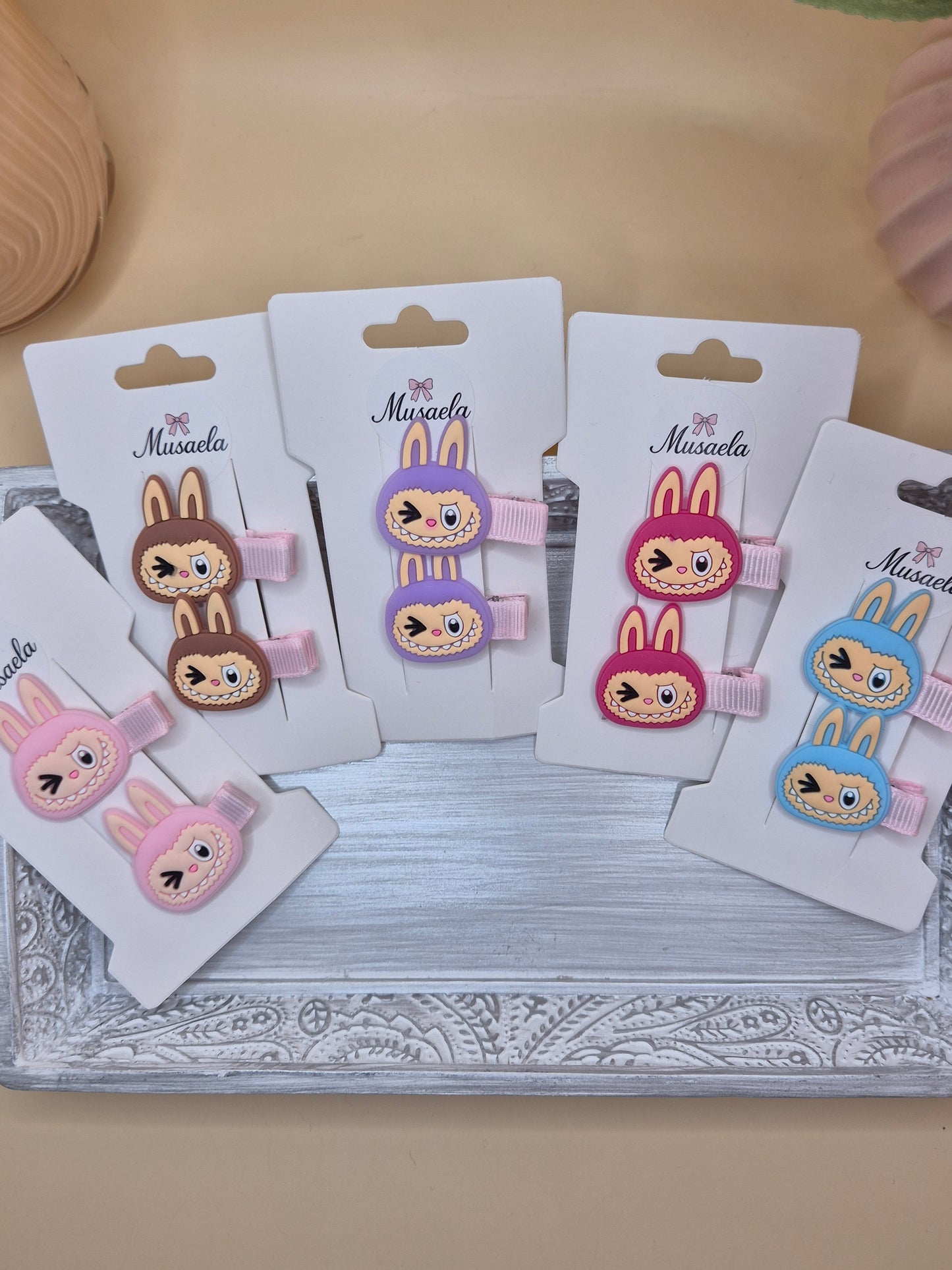 2er Haarspangenset Labubu