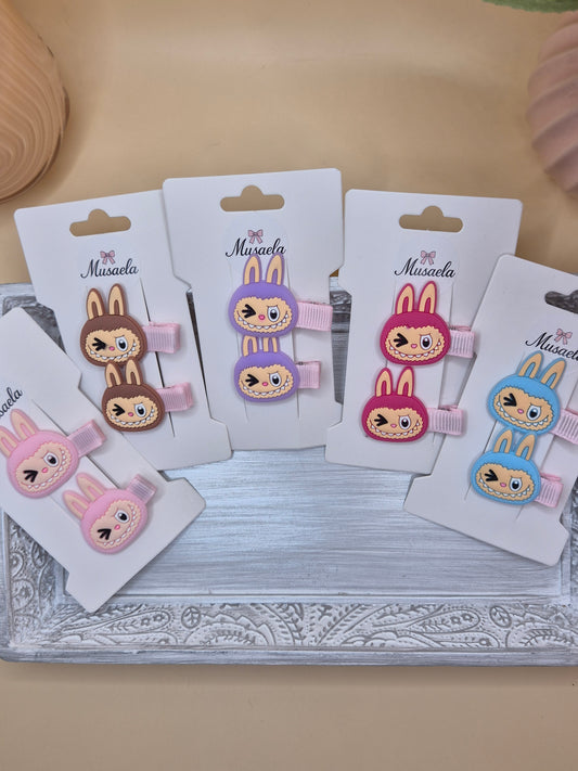 2er Haarspangenset Labubu